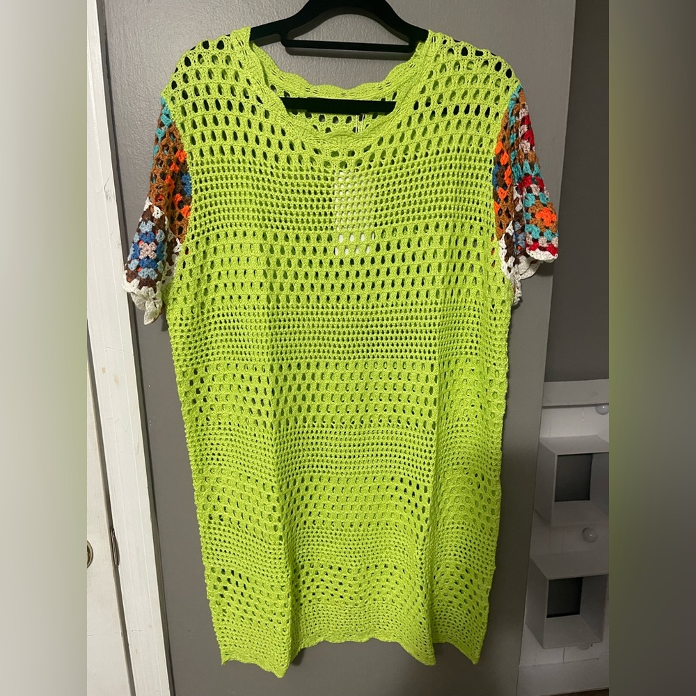 💕Crochet Colorful Blouse Women's 302 - Picture 6 of 8